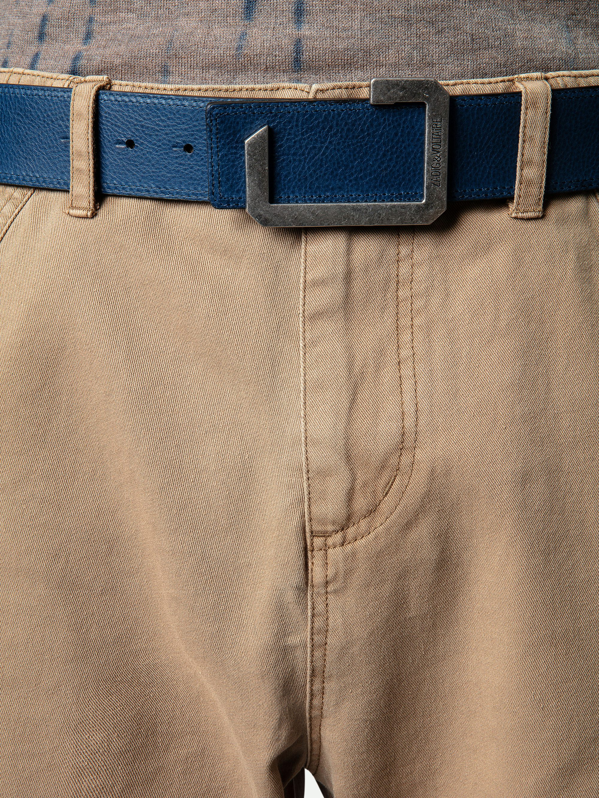 La Reversible Belt - Reversible leather belt.